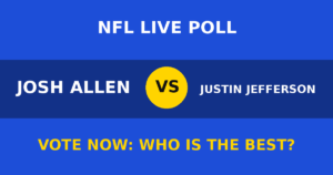 Josh Allen vs Justin Jefferson live poll