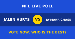 Jalen Hurts vs Ja'Marr Chase live poll