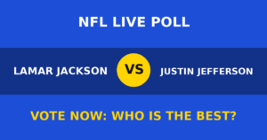 Lamar Jackson vs Justin Jefferson live poll