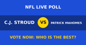 C.J. Stroud vs Patrick Mahomes live poll