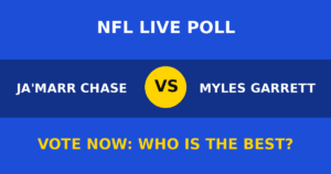 Ja'Marr Chase vs Myles Garrett live poll