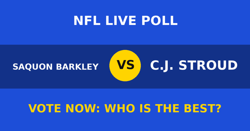 Saquon Barkley vs C.J. Stroud live poll