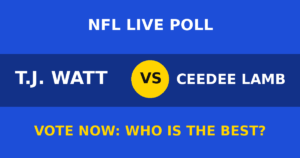 T.J. Watt vs CeeDee Lamb live poll