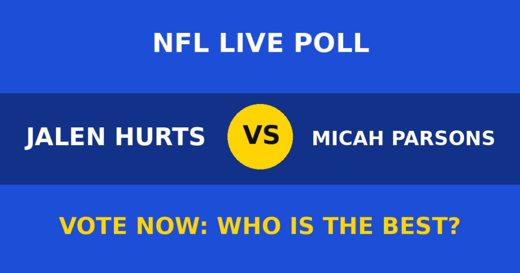 Jalen Hurts vs Micah Parsons live poll