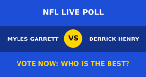 Myles Garrett vs Derrick Henry live poll