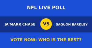 Ja'Marr Chase vs Saquon Barkley live poll