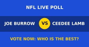 Joe Burrow vs CeeDee Lamb live poll