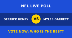 Derrick Henry vs Myles Garrett live poll
