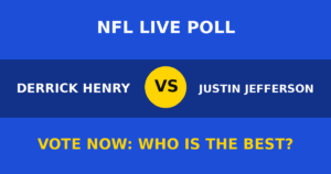 Derrick Henry vs Justin Jefferson live poll