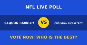 Saquon Barkley vs Christian McCaffrey live poll