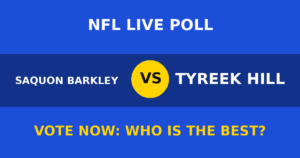 Saquon Barkley vs Tyreek Hill live poll
