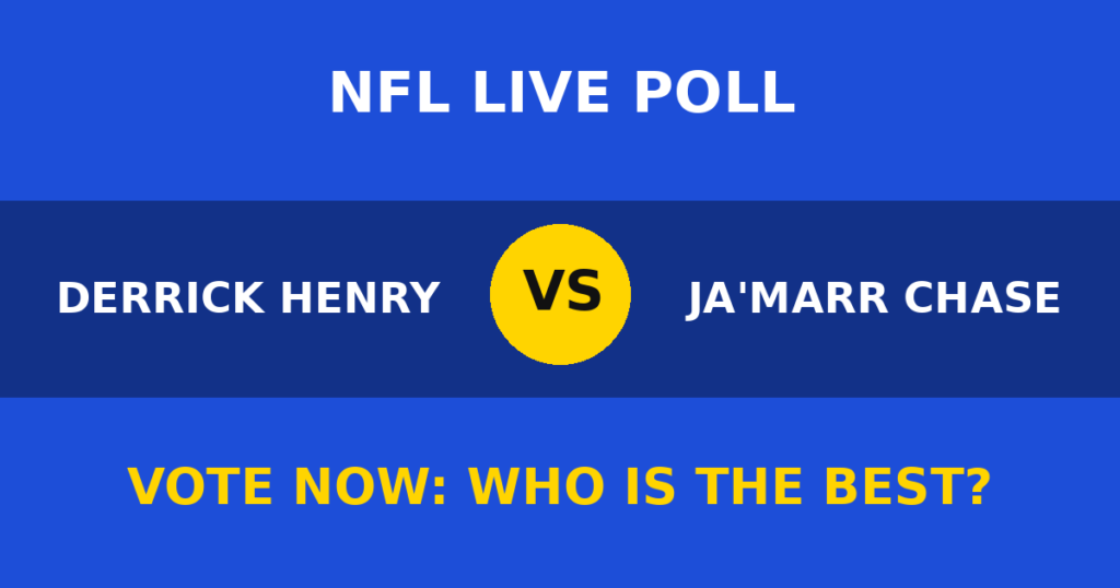 Derrick Henry vs Ja'Marr Chase live poll