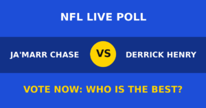 Ja'Marr Chase vs Derrick Henry live poll