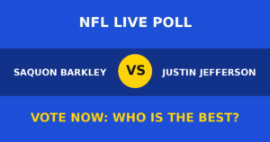 Saquon Barkley vs Justin Jefferson live poll