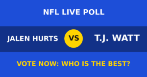 Jalen Hurts vs T.J. Watt live poll