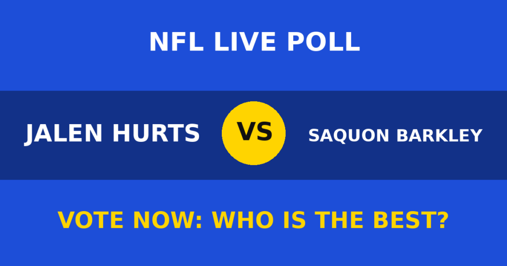 Jalen Hurts vs Saquon Barkley live poll