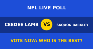 CeeDee Lamb vs Saquon Barkley live poll