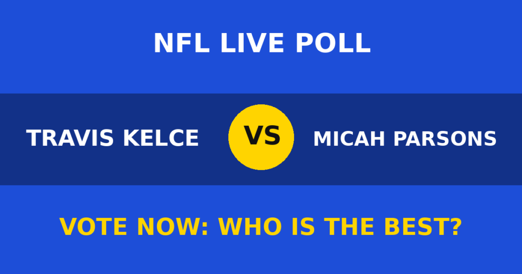 Travis Kelce vs Micah Parsons live poll