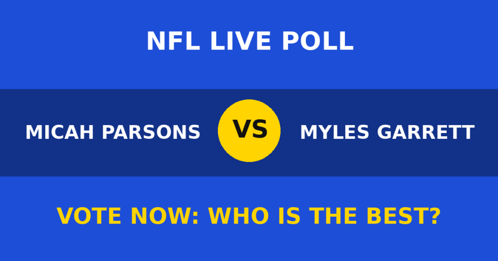 Micah Parsons vs Myles Garrett live poll