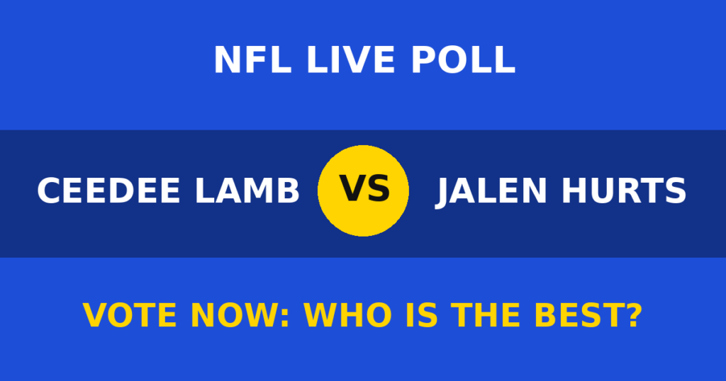 CeeDee Lamb vs Jalen Hurts live poll