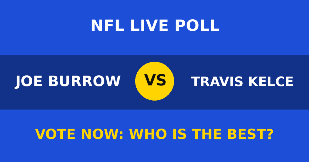 Joe Burrow vs Travis Kelce live poll