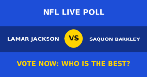 Lamar Jackson vs Saquon Barkley live poll