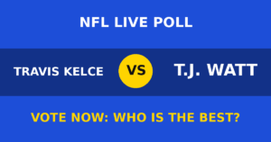 Travis Kelce vs T.J. Watt live poll