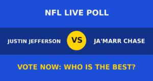 Justin Jefferson vs Ja'Marr Chase live poll
