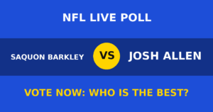 Saquon Barkley vs Josh Allen live poll