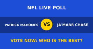 Patrick Mahomes vs Ja'Marr Chase live poll