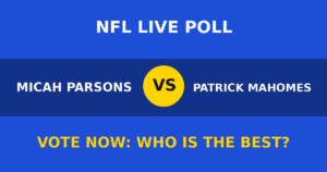 Micah Parsons vs Patrick Mahomes live poll