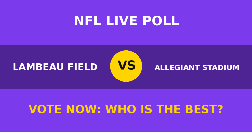 Lambeau Field vs Allegiant Stadium live poll