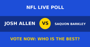 Josh Allen vs Saquon Barkley live poll