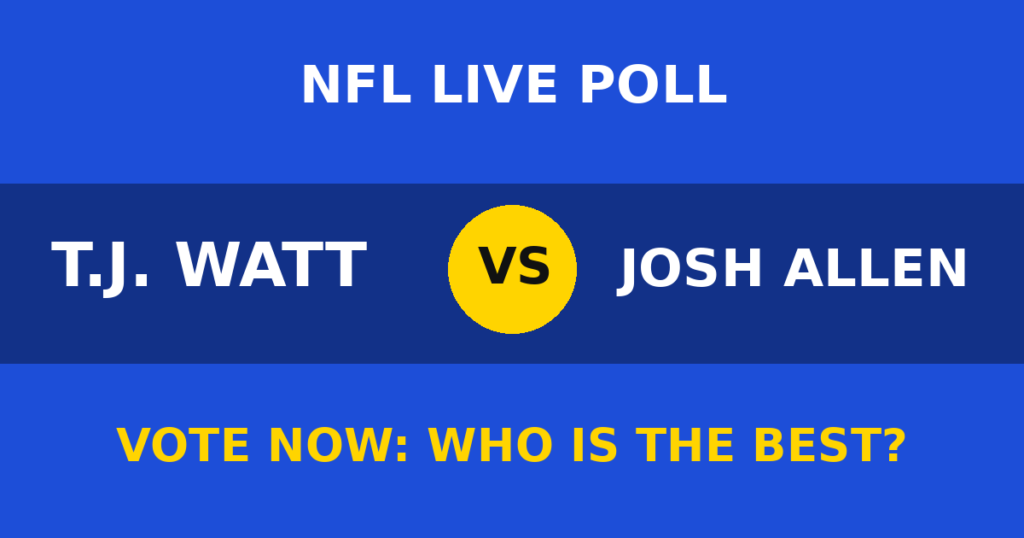 T.J. Watt vs Josh Allen live poll