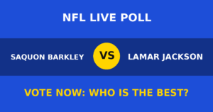 Saquon Barkley vs Lamar Jackson live poll