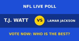 T.J. Watt vs Lamar Jackson live poll