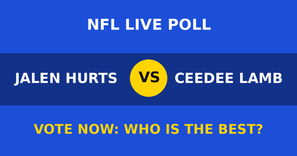 Jalen Hurts vs CeeDee Lamb live poll