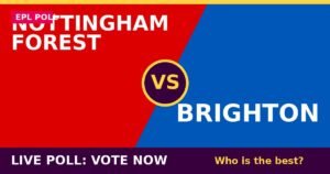 Nottingham Forest vs Brighton live poll - vote now