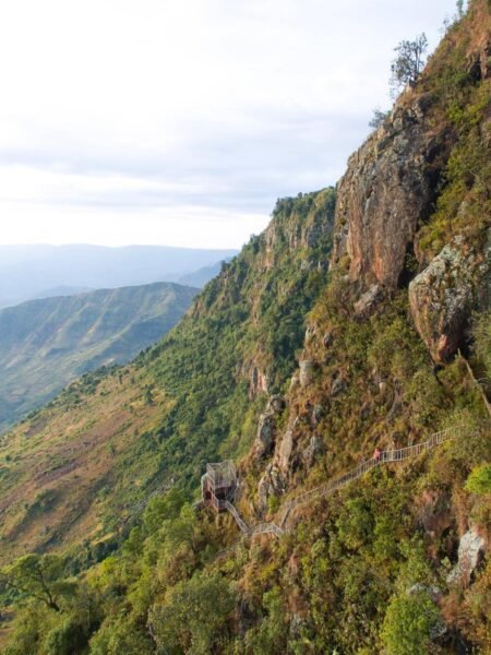Panoramic view of Rift Valley escarpment Kenya
