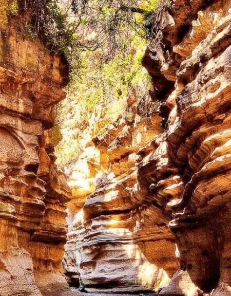 Unique Rock Formations Hell's Gate National Park Close-up