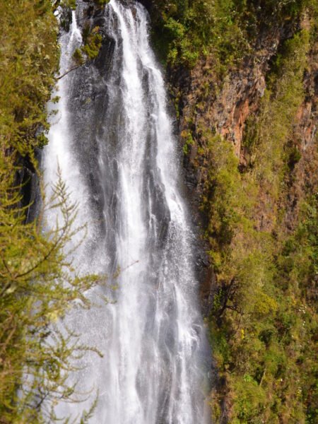 Peaceful Waterfall Scene In Aberdare National Park Trail: